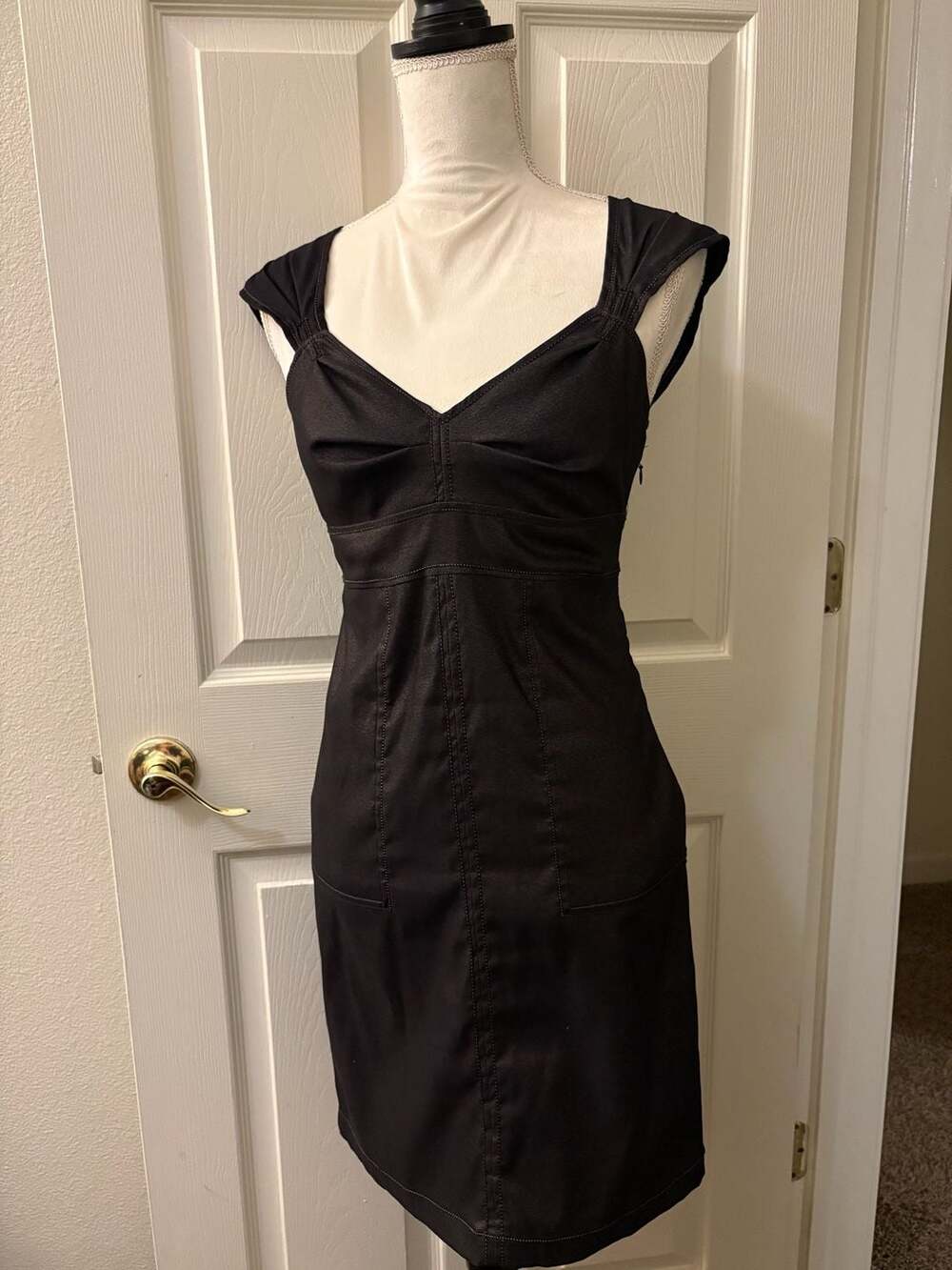 M.S.S.P. Max Studio Specialty Products Black Sleeveless Cocktail Dress